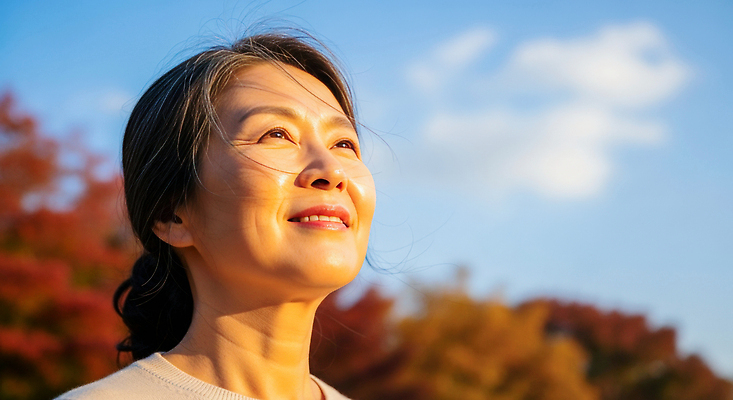 JPG 편집이미지 행복 감정 자연 하늘 미소 일상 라이프 햇빛 평화 노을 희망 산책 가을 뷰티풀 의료성형뷰티 편집실사 AI인물포토 AI콘텐츠 자연요소 계절 컨셉 휴식 표정 생활 태양 CG 생태계 파일형식 AI포토