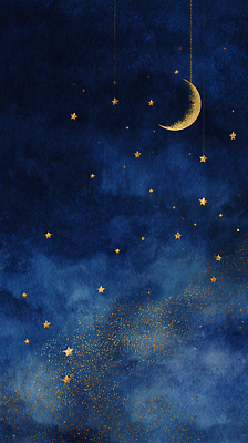 JPG 디자인 감정 별 예술 컬러 일러스트 자연 밤하늘 파란색 빛 평화 우주 고요 꿈 달 분위기 신비 그림 뷰티풀 상상력 국내일러스트 AI일러스트 AI콘텐츠 자연요소 컨셉 하늘 야간 생태계 파일형식
