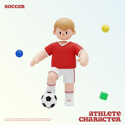 도형 PSD 편집이미지 캐릭터 어린이 스포츠 축구공 모션 놀이 친구 운동복 운동 축구 즐거움 상상력 편집3D 옷 감정 공 축구용품 관계 건강 사람 3D 구기 파일형식