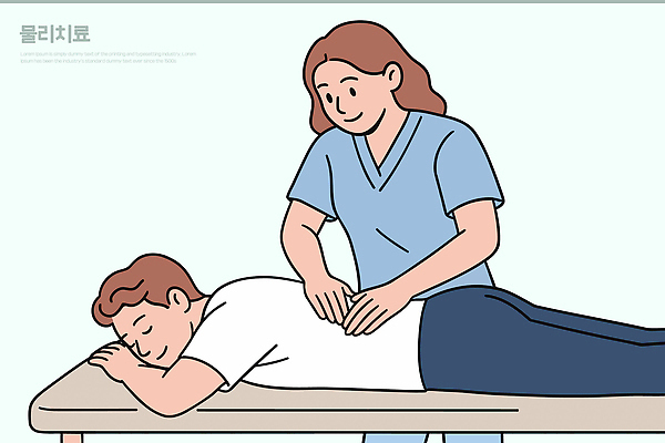 손 신체 일러스트 의학 스튜디오 스트레스 건강 치료 고통 환자 마사지 전문직 클리닉 물리치료 물리치료사 재활 치료사 회복 국내일러스트 AI파일 직업 감정 컨셉 신체부위 파일형식 벡터