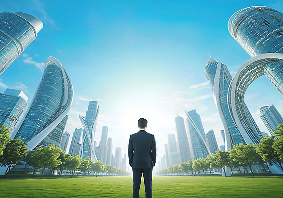 JPG 편집이미지 남자 하늘 미래 기술 풍경 초원 건물 햇빛 희망 도시 발전 관람 의료성형뷰티 이미지편집 AI컴퓨터그래픽 AI콘텐츠 건축물 감정 컨셉 사람 태양 파일형식