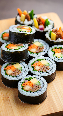 JPG 편집이미지 한식 컬러 채소 재료 밥 건강 요리 식사 전통음식 해산물 김밥 간편조리식품 편집실사 AI포토 AI콘텐츠 전통 음식 CG 파일형식