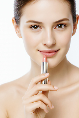 JPG 편집이미지 여자 포즈 미소 소녀 화장 뷰티 립스틱 화사함 스킨케어 뷰티풀 의료성형뷰티 편집실사 AI인물포토 AI콘텐츠 어린이 컨셉 표정 사람 화장품 CG 파일형식 AI포토