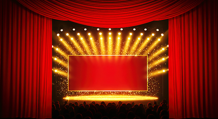 JPG 편집이미지 문화 음악 조명 이벤트 빛 공연 무대 커튼 군중 극장 연극 흥미 이미지편집 AI컴퓨터그래픽 AI콘텐츠 컨셉 문화예술 사람 파일형식