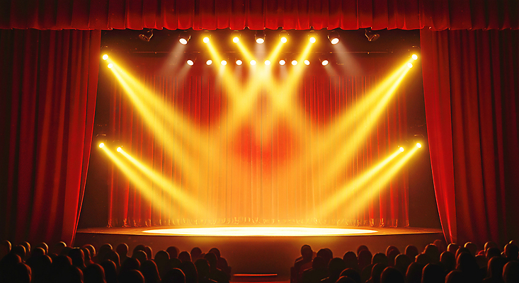 JPG 편집이미지 예술 음악 조명 희망 공연 무대 시간 커튼 기다림 분위기 군중 공연장 쇼 연극 흥미 이미지편집 AI컴퓨터그래픽 AI콘텐츠 감정 컨셉 모션 문화예술 사람 이벤트 극장 파일형식