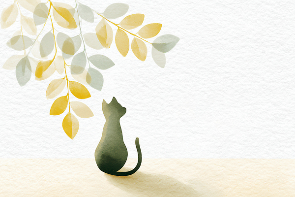 JPG 동물 여유 예술 컬러 일러스트 자연 나뭇잎 수채화 실내 손잡이 뒷모습 햇빛 평화 고양이 방 집중 그림 유기농 감성 국내일러스트 AI일러스트 AI콘텐츠 웰빙 감정 뷰포인트 컨셉 잎 포유류 내부 반려동물 태양 생태계 파일형식