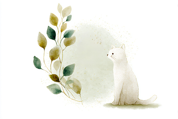 JPG 식물 동물 캐릭터 일러스트 자연 따뜻함 일상 평화 환경 고양이 숲속 그림 감성 뷰티풀 치유 아기자기 국내일러스트 AI일러스트 AI콘텐츠 컨셉 포유류 라이프 반려동물 숲 생태계 파일형식