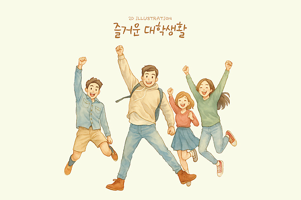 PSD 행복 일러스트 모션 함께함 웃음 학습 청춘 달리기 캠퍼스라이프 희망 기쁨 모임 에너지 즐거움 이미지 순간 국내일러스트 라이프스타일 교육 감정 컨셉 표정 파일형식