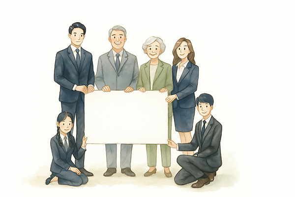 JPG 일러스트 회사 비즈니스 회의 커뮤니케이션 협력 직장 웃음 여러명 업무 전문직 이미지 심리 소통 경영 공동체 참여 국내일러스트 AI일러스트 AI콘텐츠 직업 다수 컨셉 표정 사람 작업 파일형식