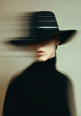 JPG 편집이미지 옷 패션 실루엣 포즈 조명 사람 뷰티 검은색 편안함 신비 모던 초상화 의료성형뷰티 몽환 스타일 이미지편집 AI컴퓨터그래픽 AI콘텐츠 컬러 컨셉 촬영기법 감각 그림 파일형식