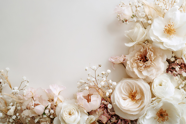 JPG 편집이미지 꽃 꽃다발 백그라운드 자연 결혼식 이벤트 장식 여름 인테리어 정원 생일 우아함 드라이플라워 편집실사 AI포토 AI콘텐츠 식물 디자인 계절 기념일 결혼 컨셉 CG 생태계 파일형식