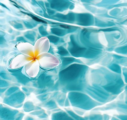 JPG 편집이미지 꽃잎 꽃 자연 수영장 물 여름 파란색 반짝임 평화 수중 수조 플랭지파니 뷰티풀 수경재배 수반 편집실사 AI포토 AI콘텐츠 자연요소 식물 계절 컬러 컨셉 모션 CG 생태계 파일형식