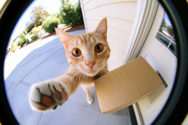 JPG 동물 편집이미지 여유 포즈 주택 일상 상자 귀여움 주황색 고양이 배송 호기심 주인 편집실사 AI포토 AI콘텐츠 감정 컬러 컨셉 포유류 건물 라이프 반려동물 CG 파일형식