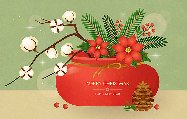 나무 식물 계절 기념일 꽃 감정 크리스마스 채소 관계 카드_감사 이벤트 생태계 파일형식 벡터 새해 장식 오브젝트 포인세티아 소나무 겨울 축제 가지 색감 연말 파티 행복 가족 자연 디자인 AI파일 국내일러스트 일러스트 크리스마스카드 연하장