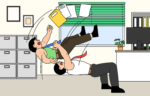 감정 비즈니스 관계 모션 문구용품 표정 사람 라이프 작업 파일형식 벡터 사무실 유머 남자 장난 즐거움 문서 일상 동료 놀기 웃음 다이나믹 업무 환경 사무용품 심플 백그라운드 AI파일 국내일러스트 일러스트 회사