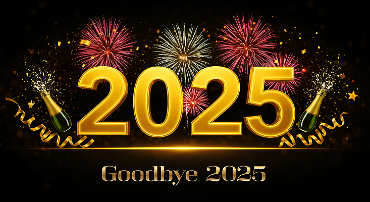 JPG 편집이미지 컬러 겨울 밤하늘 기념 불꽃놀이 여러명 장식 파티 축제 기쁨 축하 즐거움 환영 BYE 연말 2025년 이미지편집 AI컴퓨터그래픽 AI콘텐츠 계절 감정 다수 컨셉 놀이 하늘 사람 이벤트 야간 연도 작별인사 파일형식