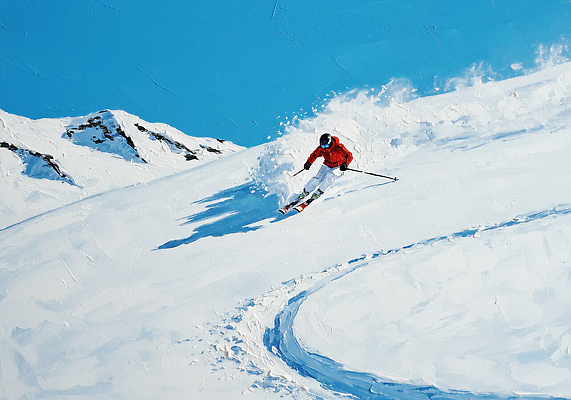 JPG 남자 교통수단 스포츠 여행 겨울 일러스트 자연 하늘 레저 스키 스키장 산 파란색 설원 흰색 즐거움 스키복 트랙 주말 액티비티 국내일러스트 AI일러스트 AI콘텐츠 옷 계절 감정 컬러 교통 겨울스포츠 눈_날씨 사람 생태계 파일형식