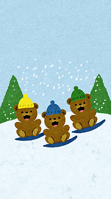 동물 계절 감정 컨셉 포유류 사람 생태계 파일형식 곰 슬라이딩 겨울 놀이 산 컬러 즐거움 자연 풍경 어린이 눈사람 오브젝트 귀여움 모션 함께함 하늘 JPG 국내일러스트 일러스트