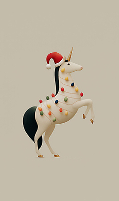 JPG 편집이미지 계절 감정 컬러 백그라운드 크리스마스 조명 장식 귀여움 축제 흰색 신비 허리 오브젝트 유니콘 이미지편집 기념일 컨셉 신체부위 파일형식