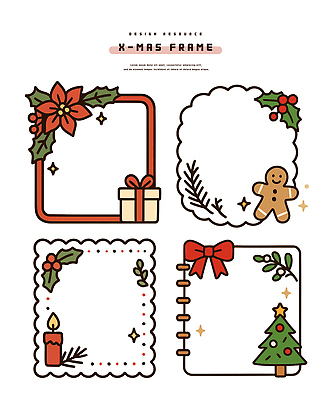 나무 디자인 백그라운드 잎 크리스마스 겨울 일러스트 초 프레임 선물 장식 세트 축제 오브젝트 스타 포인세티아 연말 아기자기 국내일러스트 AI파일 식물 계절 기념일 꽃 컨셉 파일형식 벡터