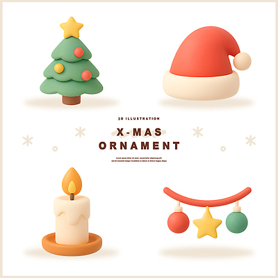 계절 기념일 컨셉 크리스마스 초 포유류 반려동물 3D 파일형식 장식 크리스마스트리 촛불 장신구 겨울 축제 기념 컬러 고양이 오브젝트 귀여움 편집3D PSD 편집이미지