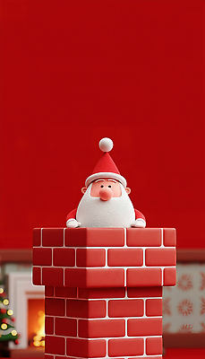 캐릭터 계절 기념일 감정 컬러 컨셉 크리스마스 표정 사람 3D 파일형식 산타클로스 굴뚝 장식 축제 즐거움 빨간색 동심 어린이 선물 전통 겨울 크리스마스트리 미소 따뜻함 축하 기쁨 JPG 편집이미지 편집3D 3D캐릭터