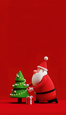 캐릭터 계절 기념일 감정 컬러 크리스마스 관계 사람 이벤트 3D 파일형식 산타클로스 크리스마스트리 장식 빨간색 전구 즐거움 겨울 축제 파티 백그라운드 행복 기쁨 전통 디자인 어린이 가족 JPG 편집이미지 편집3D 3D캐릭터