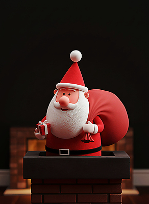 캐릭터 계절 기념일 감정 크리스마스 관계 3D 파일형식 산타클로스 선물 벽난로 장식 겨울 축제 기쁨 가족 전통 온기 행복 이벤트 오브젝트 컬러 즐거움 수염 JPG 편집이미지 편집3D 3D캐릭터