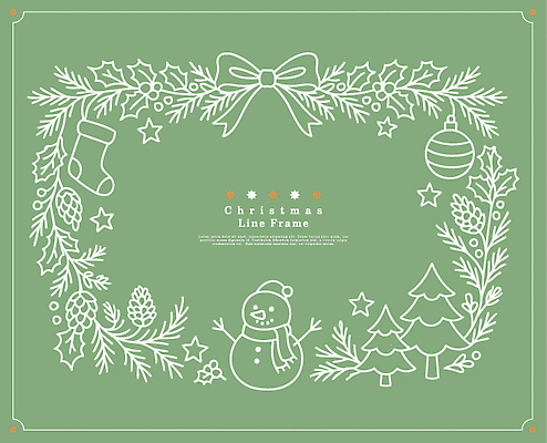 디자인 별 리본 크리스마스 겨울 일러스트 눈사람 프레임 취미 장식 초록색 크리스마스트리 축제 그림 손수건 수공예 연말 국내일러스트 AI파일 자연요소 계절 기념일 컬러 공예 파일형식 벡터