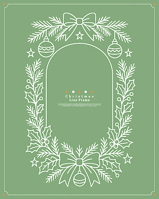 디자인 기념일 별 리본 선 백그라운드 크리스마스 일러스트 수채화 프레임 장식 초록색 축제 공예 그림 대칭 뷰티풀 연말 국내일러스트 AI파일 자연요소 컬러 이벤트 취미 파일형식 벡터
