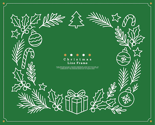 나무 전통 디자인 기념일 행복 잎 크리스마스 겨울 일러스트 공 새해 프레임 선물 그래픽 장식 초록색 파티 축제 분위기 국내일러스트 AI파일 식물 계절 감정 컬러 컨셉 이벤트 파일형식 벡터