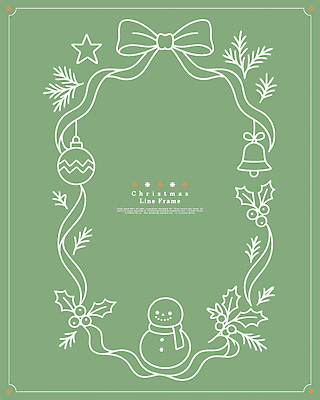 디자인 별 크리스마스 일러스트 눈사람 프레임 선물 그래픽 장식 초록색 파티 축제 종 분위기 테두리 오브젝트 조화 연말 국내일러스트 AI파일 자연요소 기념일 컬러 컨셉 이벤트 파일형식 벡터
