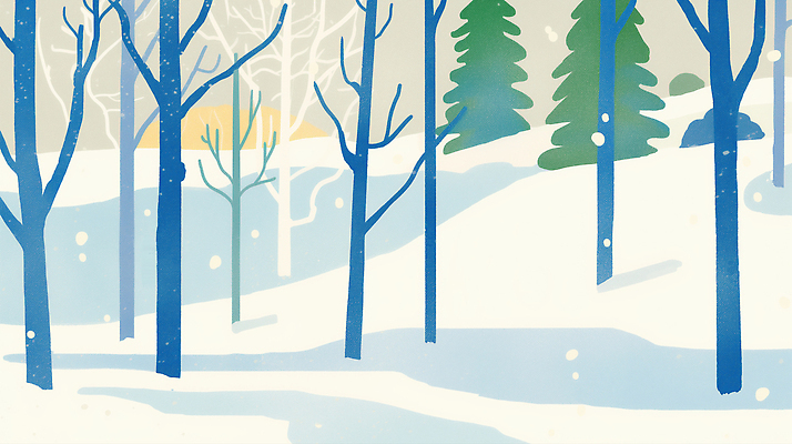 JPG 나무 겨울 일러스트 자연 아침 산 풍경 평화 산책 탐험 안개 숲속 숲 조용 감성 흰눈 국내일러스트 AI일러스트 AI콘텐츠 주간 식물 계절 컨셉 날씨 휴식 눈_날씨 생태계 파일형식