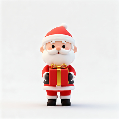 JPG 편집이미지 캐릭터 행복 어린이 포즈 크리스마스 겨울 모션 3D캐릭터 선물 장식 빨간색 산타클로스 축제 흰색 테마 편집3D 계절 기념일 감정 컬러 사람 3D 파일형식