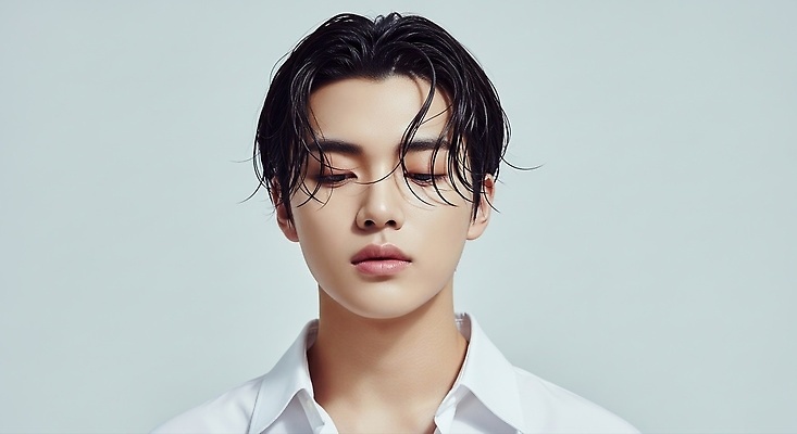 컨셉 상의 촬영기법 사람 신체부위 CG 파일형식 남자 집중 흑백 백그라운드 표정 머리 비율 스타일 셔츠 감정 조화 감각 편집실사 JPG 편집이미지 의료성형뷰티