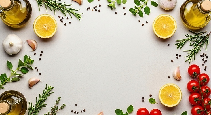 JPG 편집이미지 토마토 재료 자연 식탁 건강 마늘 요리 신선 올리브오일 레몬 허브 향신료 레시피 비타민 편집실사 식물 채소 과일 탁자 기름_음식 CG 생태계 영양소 향미료 파일형식