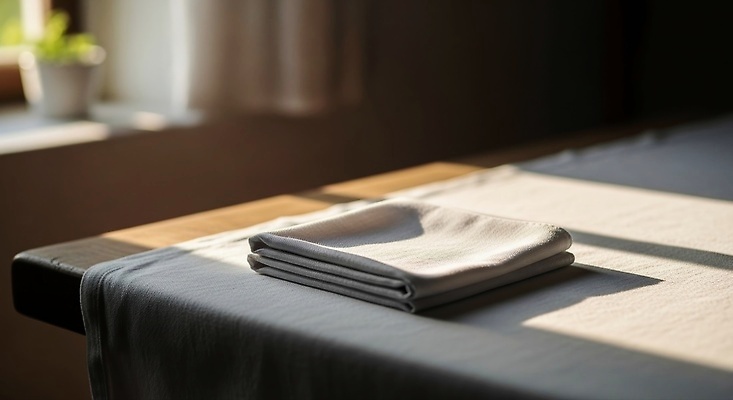 JPG 편집이미지 탁자 아침 실내 빛 수건 촬영 공간 방 편안함 오브젝트 정리 편집실사 AI포토 AI콘텐츠 주간 가구 내부 위생용품 감각 CG 파일형식