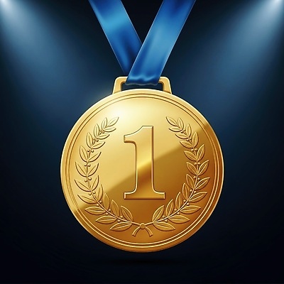 JPG 편집이미지 리본 상징 성공 조명 반짝임 운동 경쟁 우승 수상_상을받음 트로피 메달 금메달 시상식 영예 이미지편집 AI컴퓨터그래픽 AI콘텐츠 컨셉 모션 건강 최고 상_우승 상_상패 파일형식