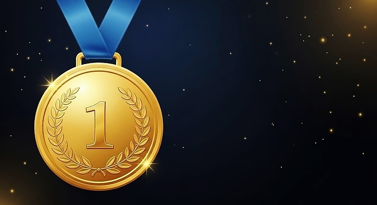 JPG 편집이미지 리본 스포츠 상징 백그라운드 성공 빛 경쟁 축하 우승 수상_상을받음 금메달 스포트라이트 대회 시상식 월계수 이미지편집 AI컴퓨터그래픽 AI콘텐츠 컨셉 최고 메달 파일형식