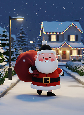 JPG 나무 편집이미지 캐릭터 행복 어린이 크리스마스 겨울 배낭 거리 주택 3D캐릭터 선물 사랑 장식 산타클로스 편집3D AI컴퓨터그래픽 AI콘텐츠 식물 계절 기념일 감정 가방 사람 건물 3D 파일형식