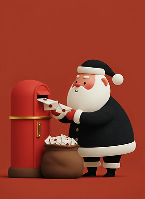 JPG 편집이미지 전통 행복 크리스마스 겨울 가족 3D캐릭터 선물 장식 산타클로스 축제 기쁨 우체통 주머니 편지 즐거움 연휴 편집3D AI컴퓨터그래픽 AI콘텐츠 캐릭터 계절 기념일 감정 관계 공휴일 3D 파일형식