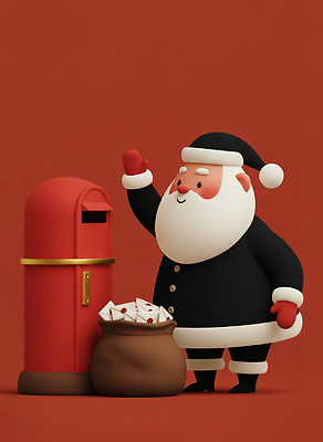 JPG 편집이미지 캐릭터 전통 행복 감정 어린이 크리스마스 겨울 3D캐릭터 이야기 선물 산타클로스 축제 우체통 편지 즐거움 동심 편집3D AI컴퓨터그래픽 AI콘텐츠 계절 기념일 사람 3D 파일형식