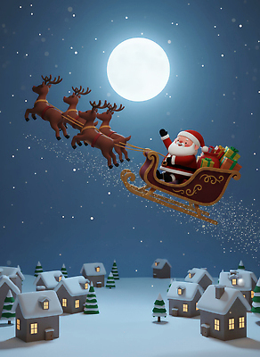 JPG 편집이미지 크리스마스 겨울 가족 하늘 동화 사슴 3D캐릭터 선물 장식 산타클로스 마을 기쁨 달 썰매 편집3D AI컴퓨터그래픽 AI콘텐츠 자연요소 캐릭터 계절 기념일 감정 포유류 관계 3D 파일형식