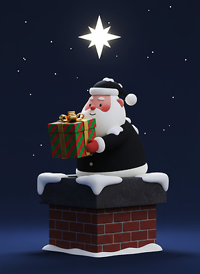 JPG 편집이미지 캐릭터 전통 행복 별 크리스마스 겨울 가족 3D캐릭터 따뜻함 굴뚝 선물 장식 산타클로스 축제 연말 편집3D AI컴퓨터그래픽 AI콘텐츠 자연요소 계절 기념일 감정 관계 3D 파일형식