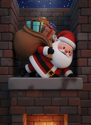 JPG 편집이미지 전통 행복 별 크리스마스 겨울 가족 밤하늘 3D캐릭터 따뜻함 굴뚝 선물 장식 빛 산타클로스 축제 자루 편집3D AI컴퓨터그래픽 AI콘텐츠 자연요소 캐릭터 계절 기념일 감정 관계 하늘 3D 야간 파일형식