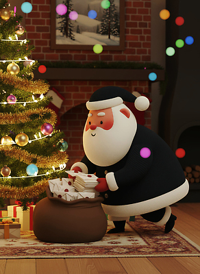 JPG 편집이미지 행복 크리스마스 겨울 가방 가족 3D캐릭터 실내 선물 장식 크리스마스트리 산타클로스 파티 축제 기쁨 편안함 연말 편집3D AI컴퓨터그래픽 AI콘텐츠 캐릭터 잡화 계절 기념일 감정 관계 이벤트 내부 3D 감각 파일형식