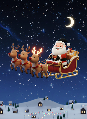 JPG 편집이미지 전통 행복 별 크리스마스 겨울 하늘 조명 주택 3D캐릭터 산타클로스 축제 기쁨 도시 썰매 순록 편집3D AI컴퓨터그래픽 AI콘텐츠 자연요소 캐릭터 계절 기념일 감정 건물 3D 파일형식