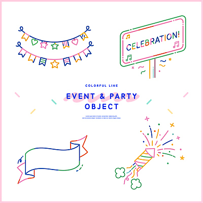 모양 문자 디자인 배너 기념일 감정 컬러 일러스트 불꽃놀이 이벤트 장식 파티 축제 축하 생일 크기 즐거움 풍선 국내일러스트 AI파일 컨셉 놀이 파일형식 벡터