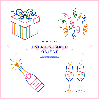 디자인 기념일 행복 리본 음료 컬러 일러스트 가족 잔 선물 이벤트 장식 친구 파티 축제 모임 축하 샴페인 색종이 국내일러스트 AI파일 식기 감정 종이 컨셉 관계 주류 파일형식 벡터
