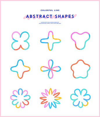 모양 문양 디자인 선 컬러 백그라운드 패턴 일러스트 추상 미술 그래픽 다양 색칠 화려 그림 조화 창의성 스타일 국내일러스트 AI파일 다수 컨셉 무늬 문화예술 파일형식 벡터